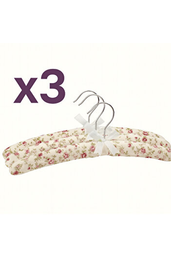 Generic Generic Multi-Purpose Padded Hanger. White/Purple/Green
