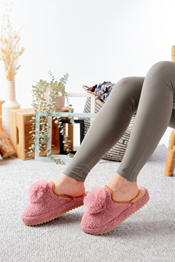 Slipcat Women's House Slippers Pompom Stylish Clothing Gift Dowry Bundle Guest Slippers