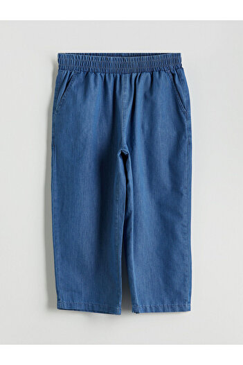 LC Waikiki Lcw Eco Indigo Women's Jean Capri with Elastic Waist