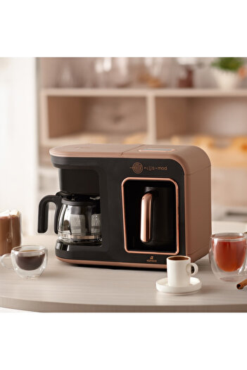 Karaca Hatir Plus Filter Coffee, Turkish Coffee and Tea Machine 5 Products in 1