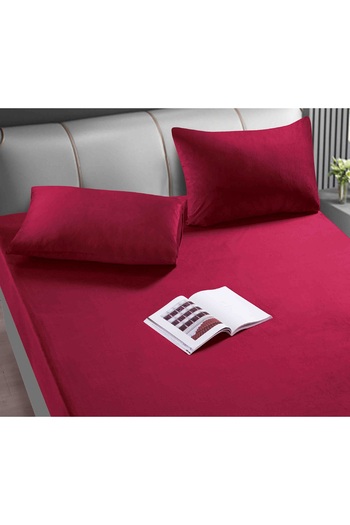 CHIRASO VELVET Bed Cover Set, with ELASTIC, for 180x200 and 160x200 mattress and 2 Pillowcases