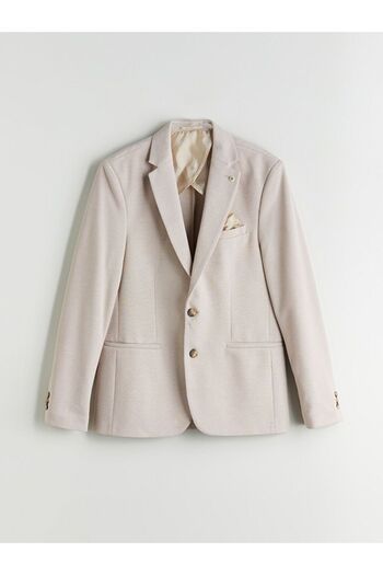 LC Waikiki Beige Slim Fit Men's Blazer Jacket