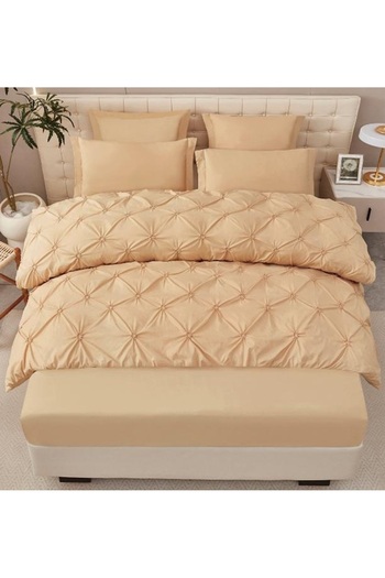 CHIRASO CHIRASO Linen, FINE, ELASTIC Sheet 180x200cm, Duvet Cover with PLEATS 200x230cm, 4 Pillowcases