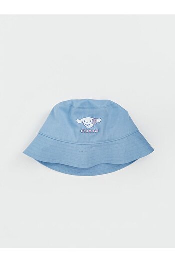 LC Waikiki Blue Cinnamarol Embroidered Girl's Bucket Hat