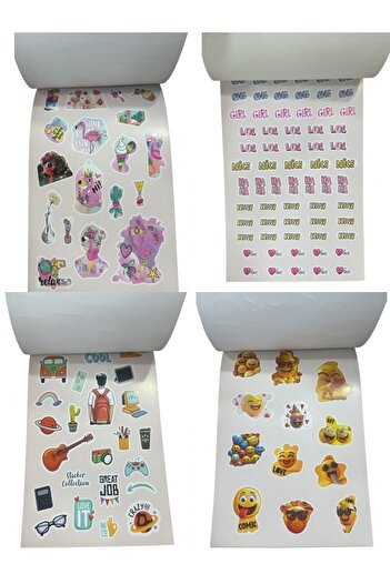 Wolawood Sticker Notebook & Chocolate Flavored Scented Notepad Set of 2 Fun and Attractive Gift Set