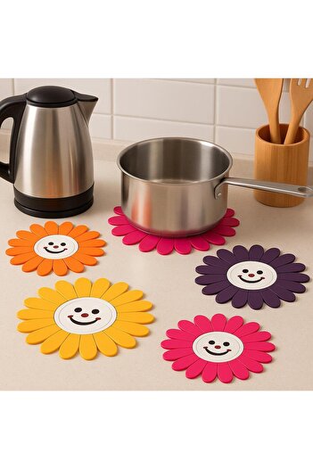 afifehome High Temperature Resistant Pot and Teapot Base, Fireproof Non-Stick Silicone Trivet