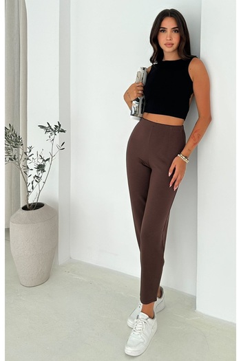 Noa Noa Plain Modal Fabric Baggy Trousers