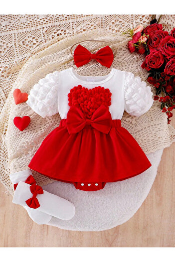OEM Jumpsuit dress with headband and bow socks