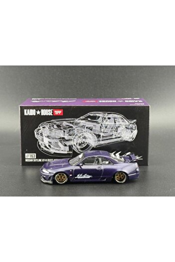 mini gt 163 Kaido House Nissan GT-R (R33) Active Carbon R V2 1/64 Model Araba