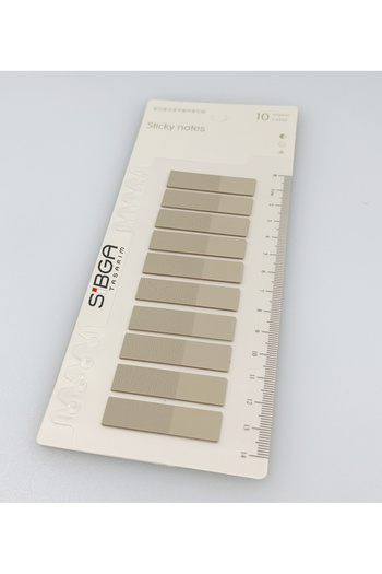 sibga tasarım Transparent Beige Color Postit Post-It Post It. Bookmark Bookmark Postit Sticker Memo Paper 200 Sheets