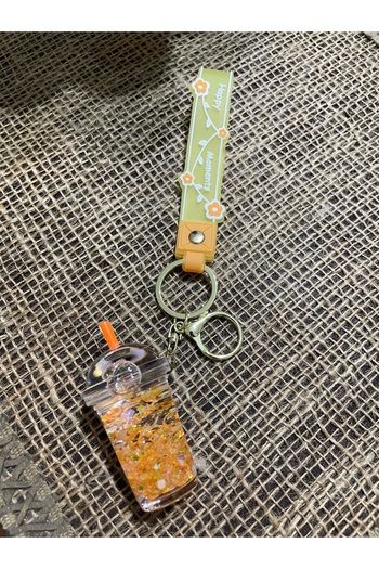 Kant Store Luxury Keychain with Water and Beads and Bag Charm