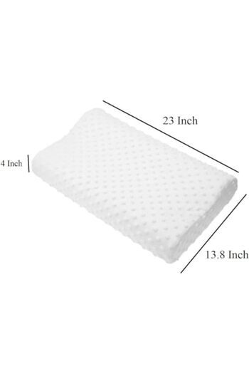 Generic Memory Foam Pillow Standard Size Neck & Back Support Pillow with Removable Zipper Cover