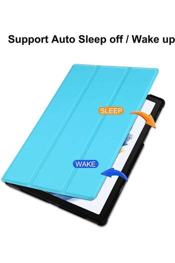 SIGLOO Husa premium Slim Smart Cover Trifold pentru Samsung Galaxy Tab A8 10.5 inci blue marin