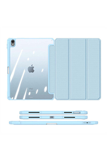 SIGLOO Premium case iPad Pro 12.9" 2018-2022, synthetic leather, Smart Pen support, PC back, Blue