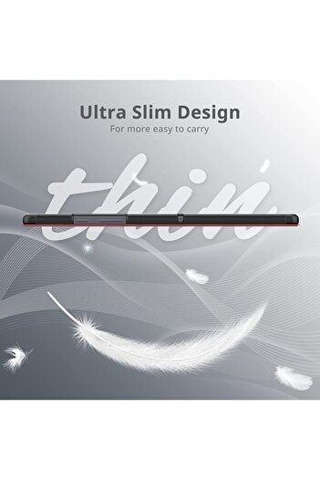 SIGLOO Husa Slim Smart Cover Trifold premium pentru Samsung Galaxy Tab A7 10.4 inci burgundy