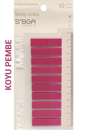 sibga tasarım Transparent Dark Pink Color Postit Post-It Post It. Bookmark Bookmark Postit Sticker Note Paper