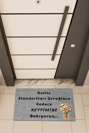 Dormot High Quality Digital Printing Gray, Quality Standards Theme Door Front Mat