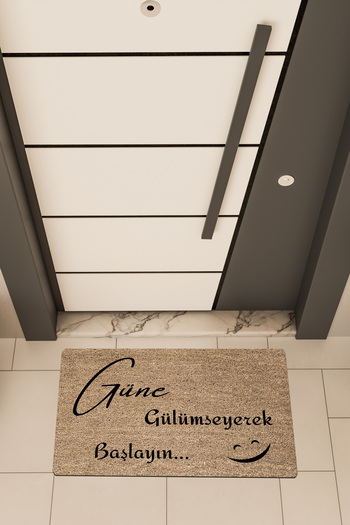 Dormot High Quality Digital Print Brown , Motivational Theme Door Front Mat