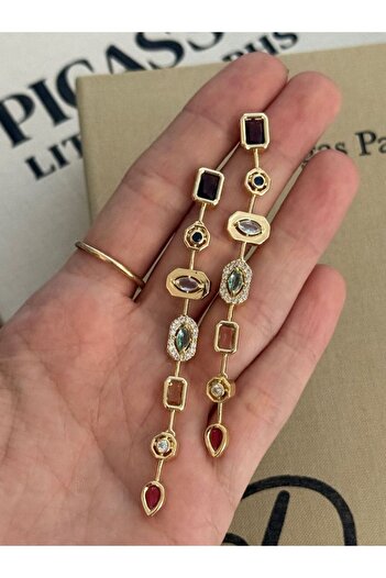 MioArt Shiny Luxury Earrings with Crystal Stones