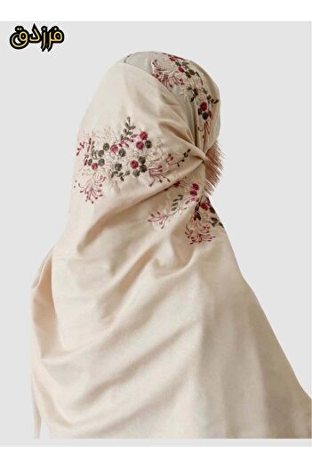 AL-HRAER Women's prayer shawl, wide and comfortable, melon-colored, excellent cool material (mard)