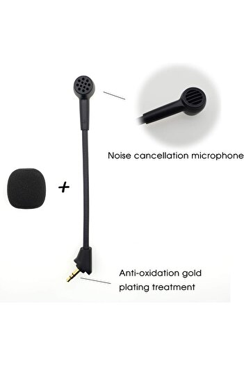 erorex Mic Replacement Microphone Boom Kingston Hyperx Cloud Ii Gaming Headset Mic Monitoring Computer Pc