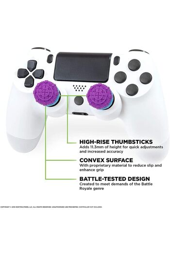 erorex Galaxy Purple Playstation 4 Playstation 5 Performance Thumbsticks Compatible Controller Grip