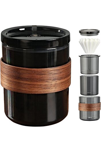 erorex Handmade Pour Over Coffee Maker Travel Pour-Over Coffee Maker Permanent Filter Hassle-Free Ways