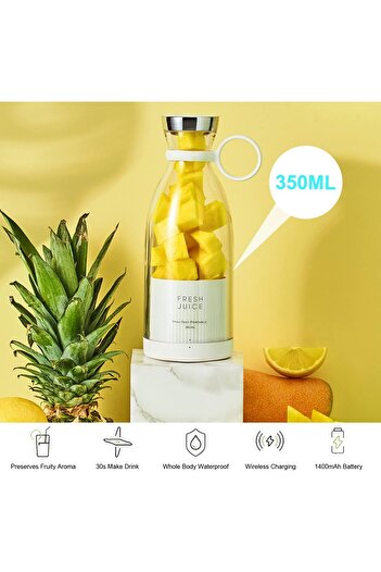 erorex Portable Blender Smoothie Maker, 350Ml Fresh Juice Mini Blender Bottle Usb Fast Charging,