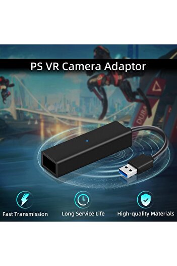 erorex محول الواقع الافتراضي لجهاز PS5/PS5 Slim/PS5 Pro، كابل محول من ذكر إلى أنثى لجهاز PS4، مناسب لكاميرا PS5