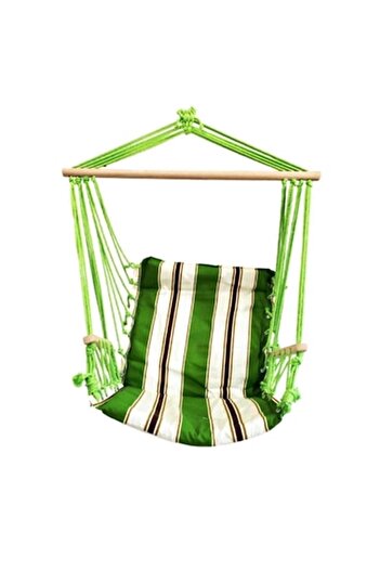 SGTT Hanging chair type hammock, SGTT, 100x50cm, max 150 kg, cotton, green/white