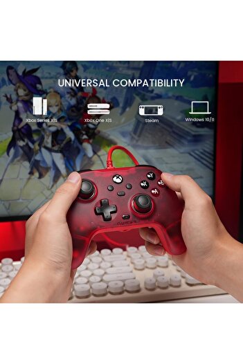 erorex وحدة تحكم سلكية T7 مع عصي تحكم بتأثير هول، لوحة ألعاب قابلة للتوصيل، Xbox Series X|S Xbox One Windows