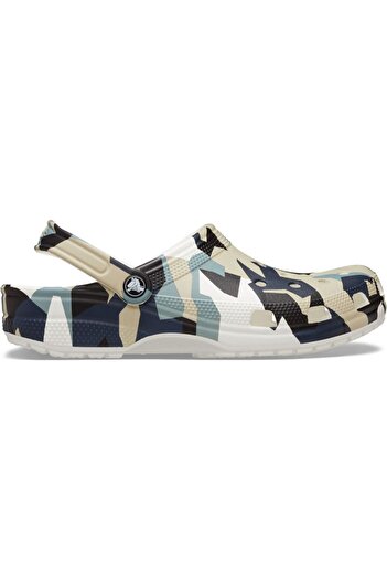Crocs Ανδρικές λευκές παντόφλες Geo Camo Clog 211009-94S