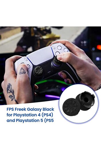 erorex Fps Freek Galaxy Black Playstation 4 Playstation 5 Performance Thumbsticks Compatible Controller