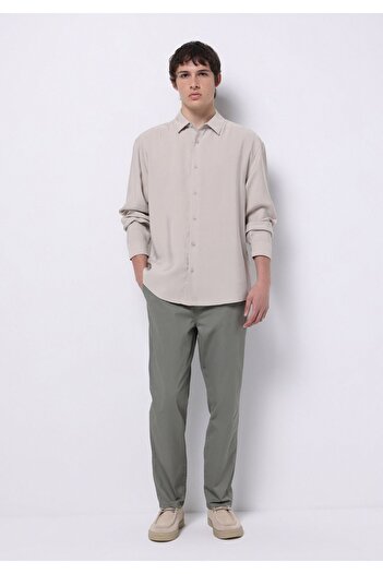 Colin's Comfort Fit Mid Waist Long Leg Men's Green Trousers