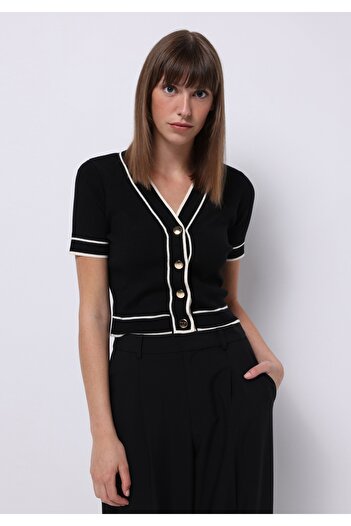 Colin's Regular Fit Women's Black Cardigan