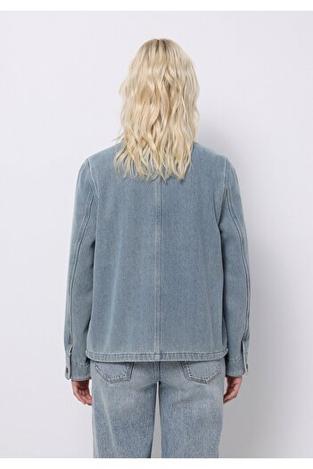 Colin's Regular Fit Buttoned Unlined Women's Blue Jacket