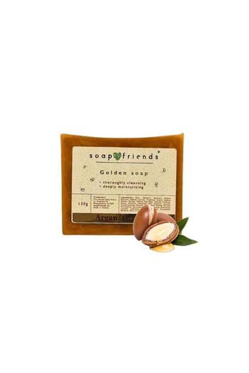 Soap&Friends Argan Gold Soap Bar - 130g | Pamper Your Skin with Luxury Cleansing