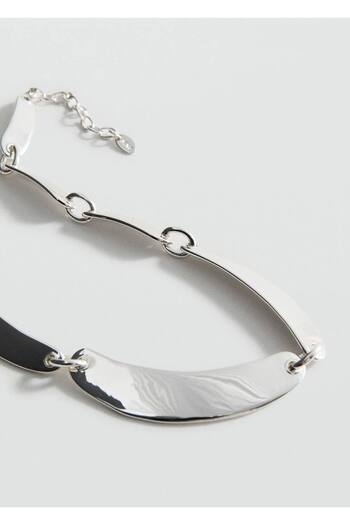 MANGO Woman Metal plaka kolye