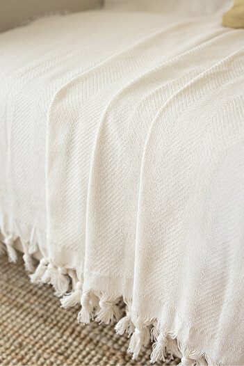 Faiend Seat Cover 170 X 210 cm Sofa Bed Cover 100% Cotton Washable Plain Shawl