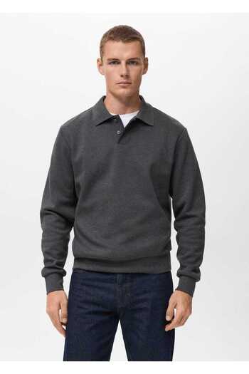 MANGO Man Regular kesim polo sweatshirt