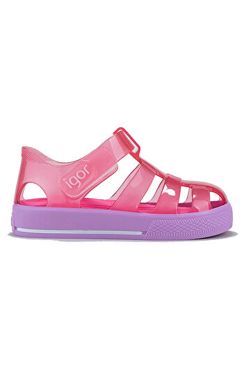 IGOR S10270 Star Bicolor Çocuk Kırmızı Mor Sandalet