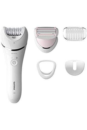 Philips Cordless Epilator– All-Rounder for Face and Body Hair Removal (White)