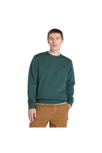 Timberland Silicon Badge (Bb) Crew Neck Men's Green Sweatshirt Tb0A6Hsq3171