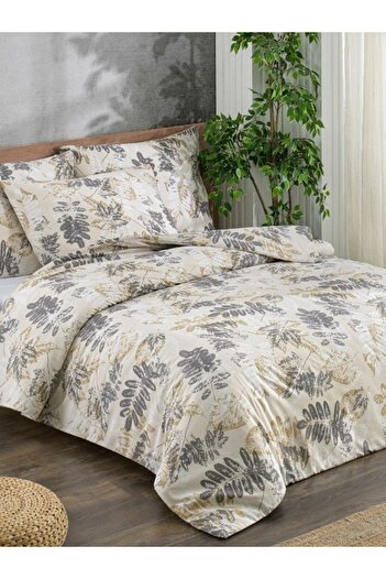 Mulberry Cotton Double Duvet Cover Set - Soft Textured 200X220 cm (King Size Sheet)