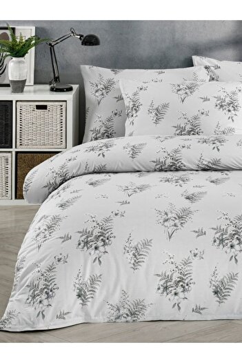 Mulberry Cotton Double Duvet Cover Set - Soft Textured 200X220 cm (King Size Sheet)