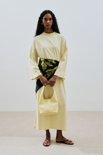 Manuka Oversize Long Casual Dress Soft Yellow
