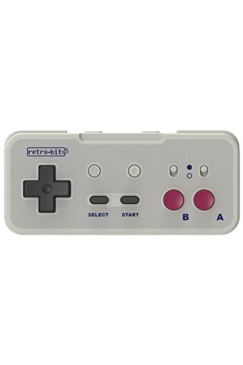 Retro Wireless Controller Retro-Bit Origin8, Gray, with USB and NES Receivers, Rechargeable 500mAh Battery