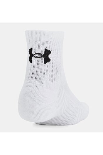 Under Armour Unisex Ua Tc 3 Pack Qtr Socks 1386372-100