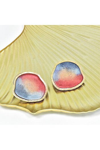 NARRU Handmade earrings, copper, gold, silver, Arya 37