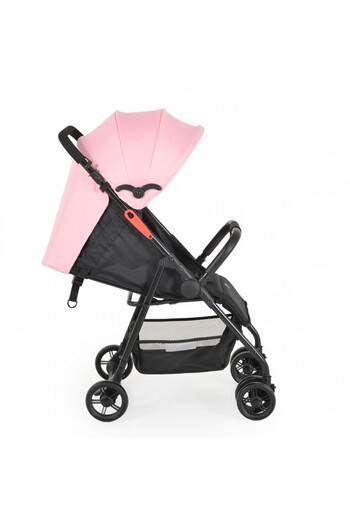 Moni Capri Pink baby stroller, adjustable backrest with sleeping position, footrest